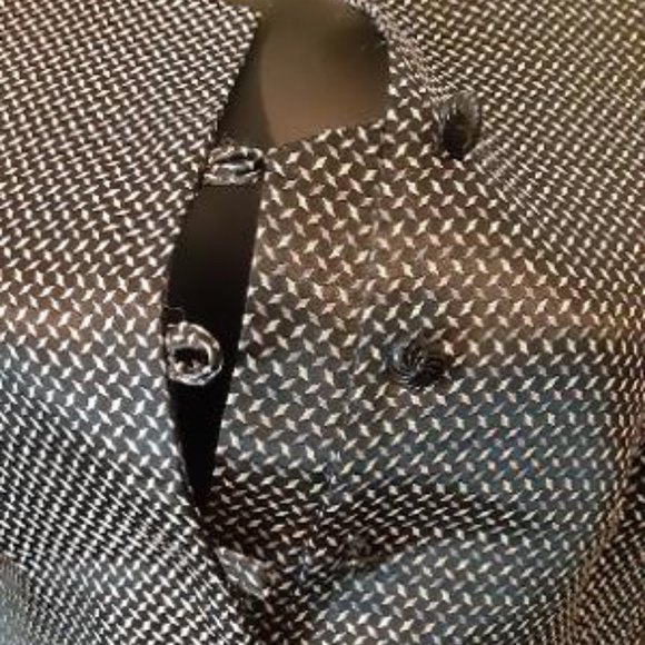 Petite Sophisticate Black with Gold and White Vest - Picture 5 of 8